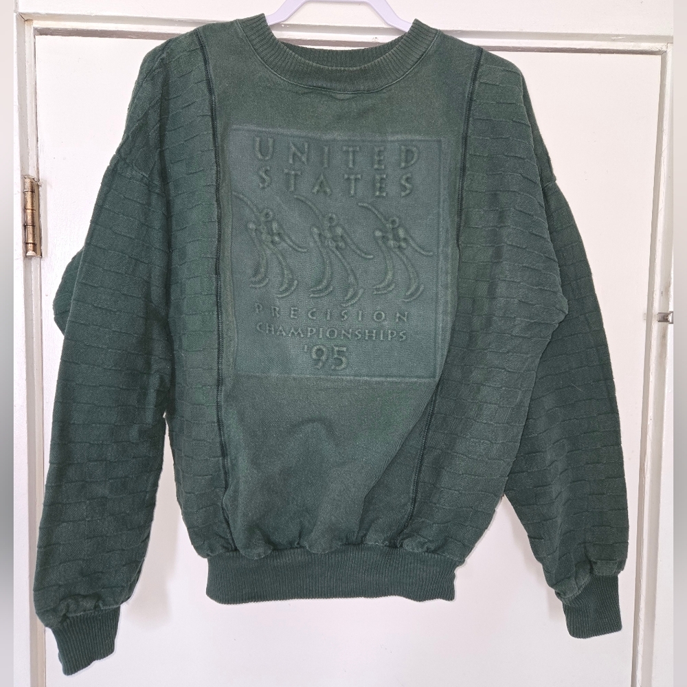 Vintage 90s Precision United States Synchronized Skating Sweatshirt Sweater Top